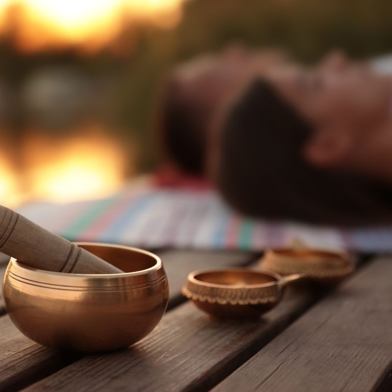 People Listening to Chakra Bowls